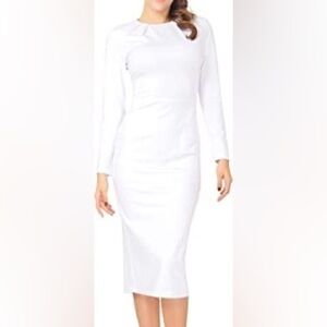 ✨Mary Crafts white midi dress 👗 10